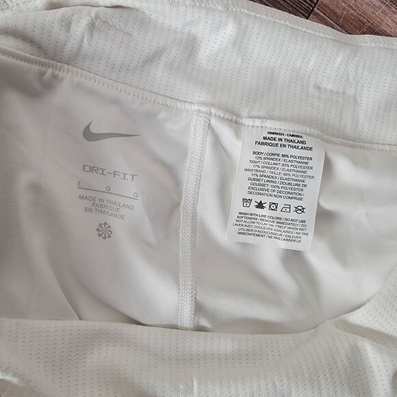 Nike Court Womens Large DriFit Victory Flouncy White Tennis Skort DH9552-100 NWT - Picture 7 of 9